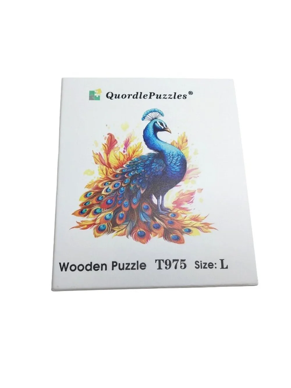 Quordle Puzzles Wooden Peacock Puzzle T976 Size L Large